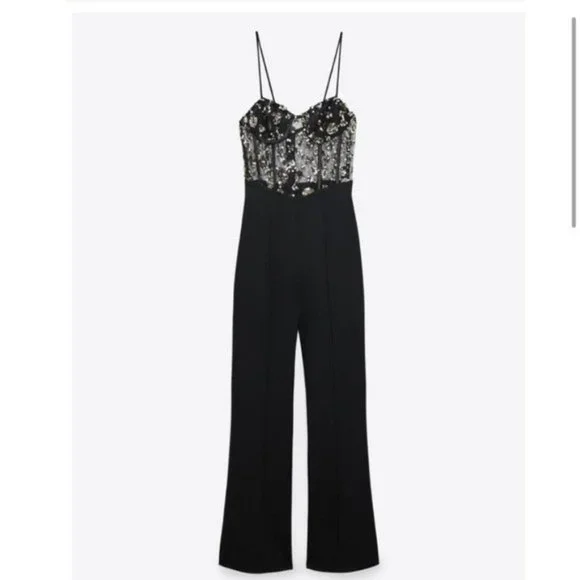 ZARA SEQUIN JUMPSUIT Jumpsuits & Rompers